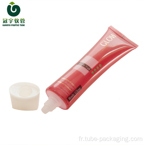 Tube en plastique cosmétique de 70 ml pour l&#39;emballage de la crème pour le corps